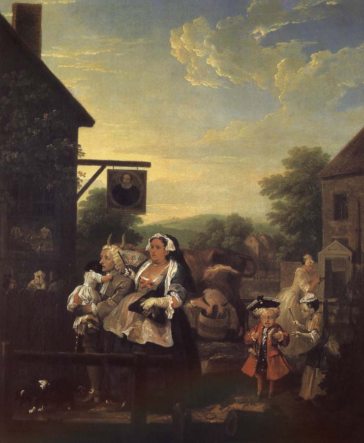 William Hogarth Four hours a day in the evening